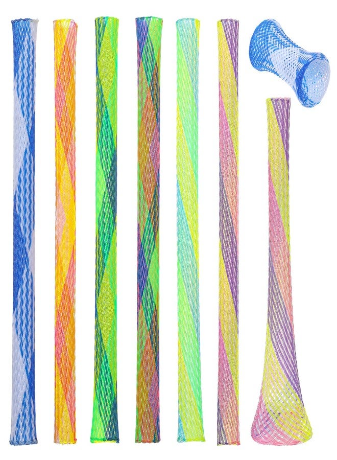 ElevateTech Cat Spring Toys Cat Tube Spring Toy Interactive for Indoor Cats Plastic Coils Attract Cats to Swat Bite Hunt 3.66 × 1.85 × 0.12 inches Multicolor 60Pcs - Image 1